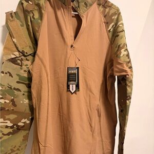 5.11 Tactical Coyote Brown Body with Multicam Sleeves Combat Shirt